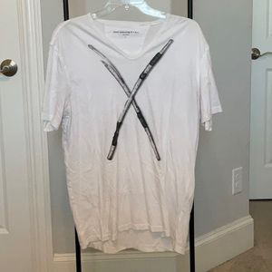 L White Shirt; John Varvatos